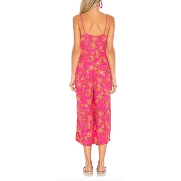 Free People Hot Tropics Floral Jumpsuit Women’s Sz. 2 - Image 2