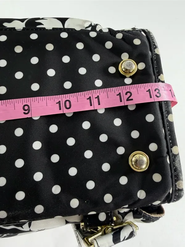 JuJuBe BFF Convertible Diaper Bag Backpack Black White Floral Polka Dot‎ Pad - Image 7