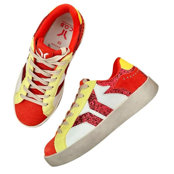 Culture of Brave COB Wing Play Hi Star Glitter Platform Sneakers Size 8 8.5 - Image 8