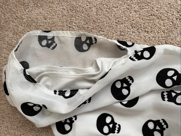 Pinc Skull Print Colorblock Mini Dress. Size Small - Image 3