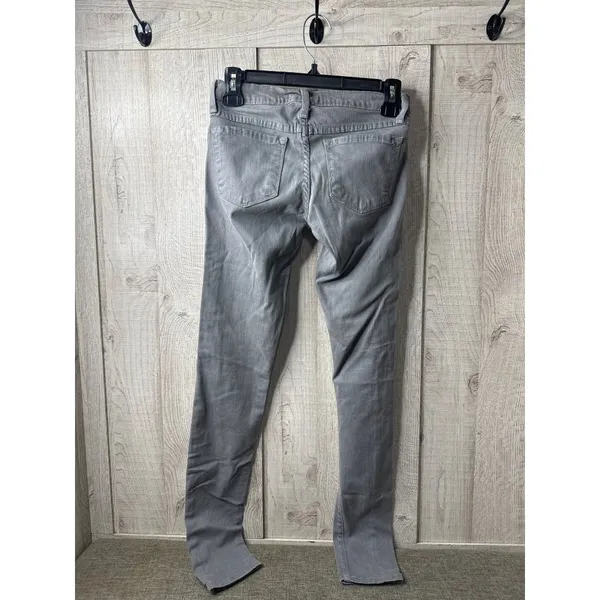 Altar'd State Womens Gray Jeans Size 26 Pockets Belt Loops Straight Leg - Image 2