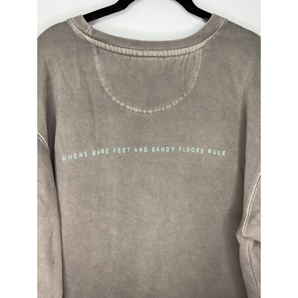 Comfort Colors Seaside Crewneck Sweatshirt Gray Size Large Pullover 30A Florida - Image 4