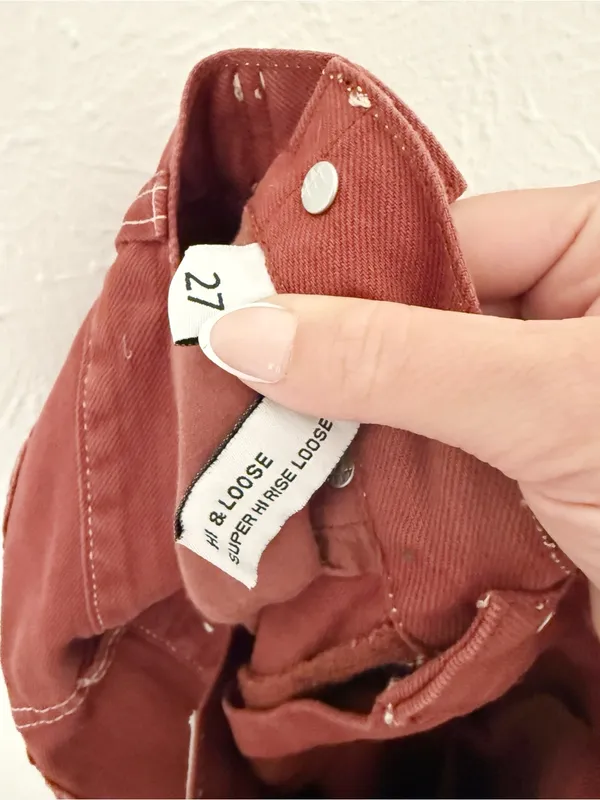 NWT Free People ZGY Hi & Loose Super High Rise Jeans Sz 27 - Image 7