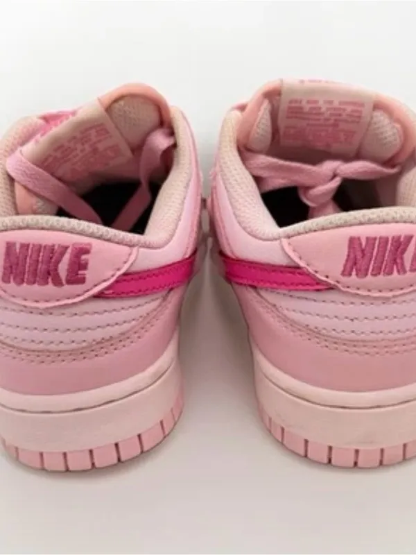 Nike Dunk Low Sneakers shoes Triple Pink GS Youth Size 5.5Y Women 7 DH9765-600 - Image 5