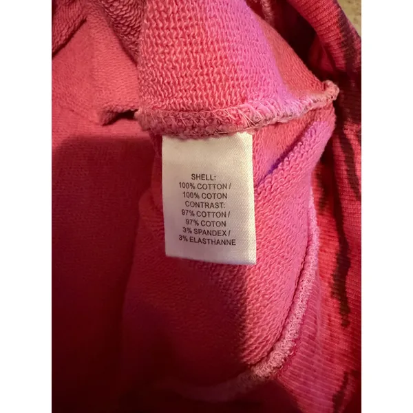 Pam & Gela Tiger Print Sweater Women's XS Pink‎ Casual Statement Top Chic - Image 6