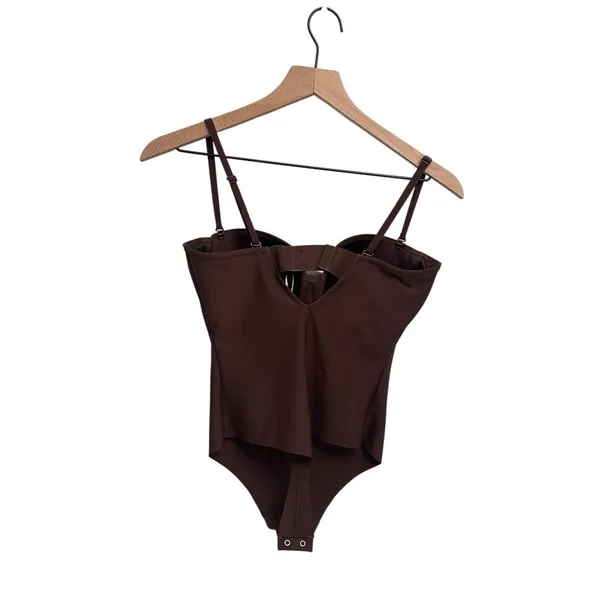 Skims Body Molded Underwire Bodysuit Medium Cocoa New with tags - Image 2