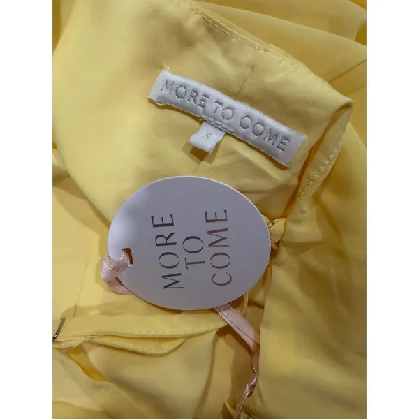 More to Come Vienna Baby Yellow Fairy Minimalist Girly Maxi Dress NWT Small - Image 5