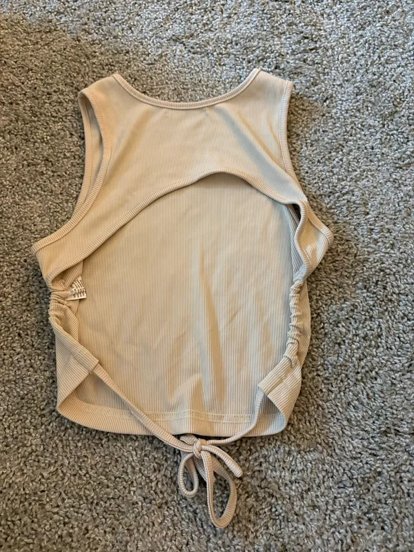 Open Back Tan Shein Top - Image 2