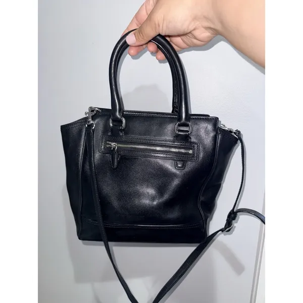 COACH Legacy Leather Mini Tanner Black Crossbody Tote Bag 48894 1‎ - Image 3