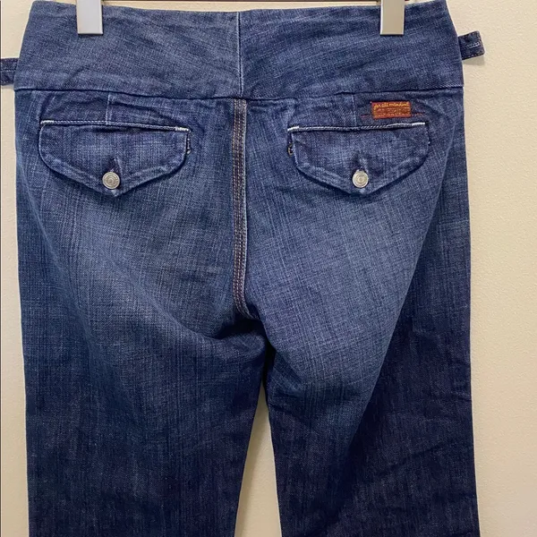 7 for all mankind boot cut denim jeans size 25 - Image 4
