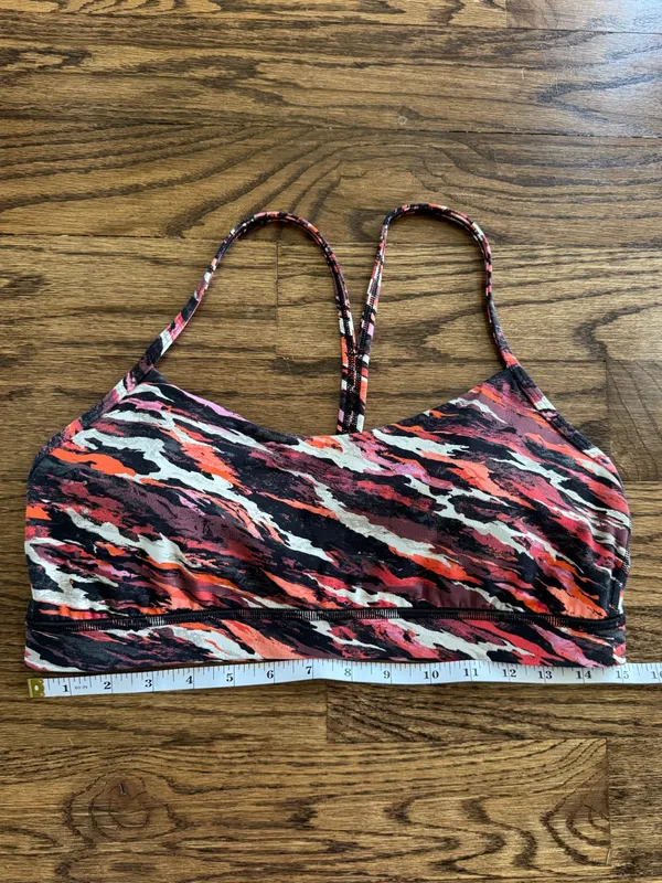 Lululemon Lunar New Year Flow Y Nulu Sport Bra Tiger Tide Smoky Red Mutli 12 L - Image 4