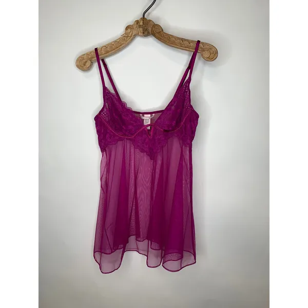 Victoria's Secret Gold Label Negligee Chemise sz Medium Fairy Coauette - Image 5