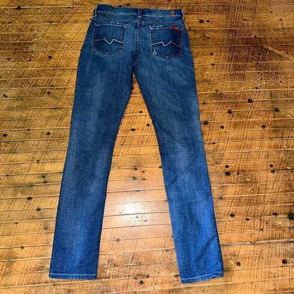7 for All Mankind 26 Roxanne slim leg ankle designer jeans - Image 4