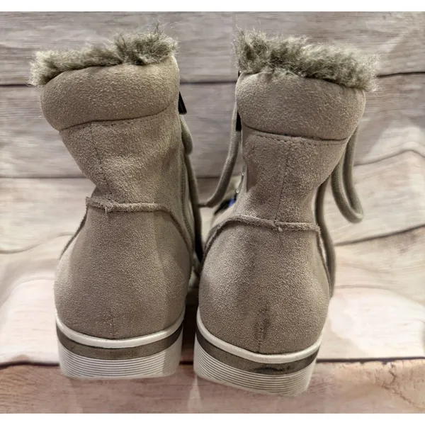 Kenneth Cole REACTION Women's Hum Along Faux Fur Bootie Alpine Lace Boot 8.5 - Image 6