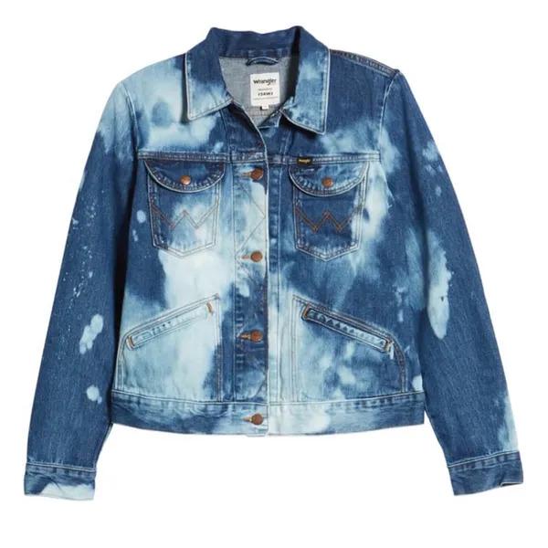 Wrangler Bleach Denim Jacket Small New With Tags - Image 3
