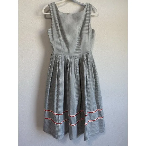Tailor & Twirl Women’s Gingham Sleeveless‎ Midi Dress Retro Rockabilly Size S - Image 6