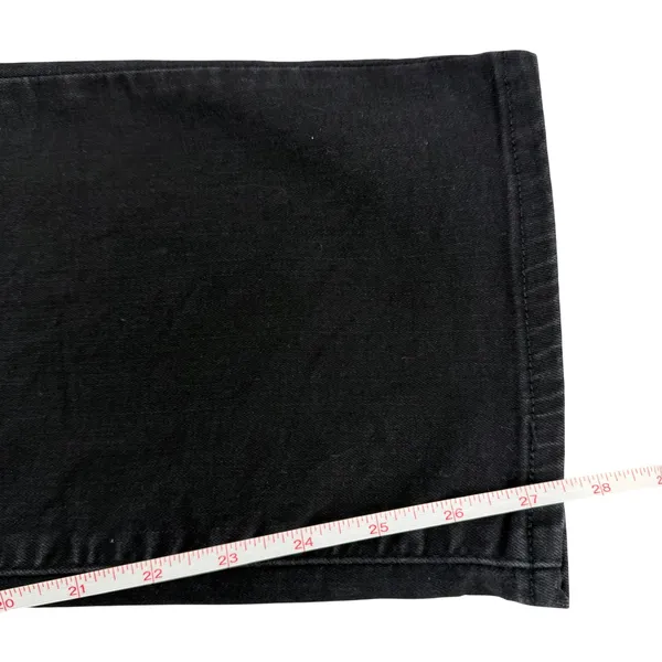 Levi's Classic Straight Jeans Women 18 Black Excellent Stretch Denim Mid Rise - Image 11