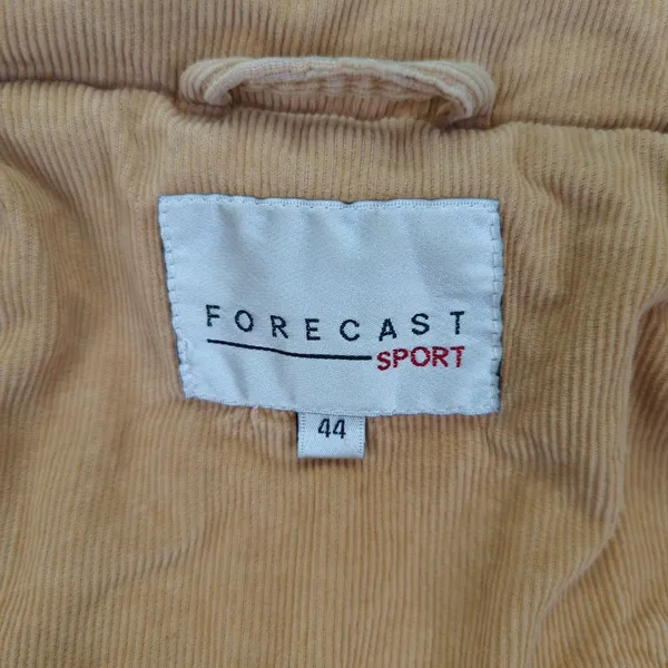 Vintage Forecast Sport Womens Quilted Corduroy Jacket Full Zip Beige Large 44‎ - Image 7