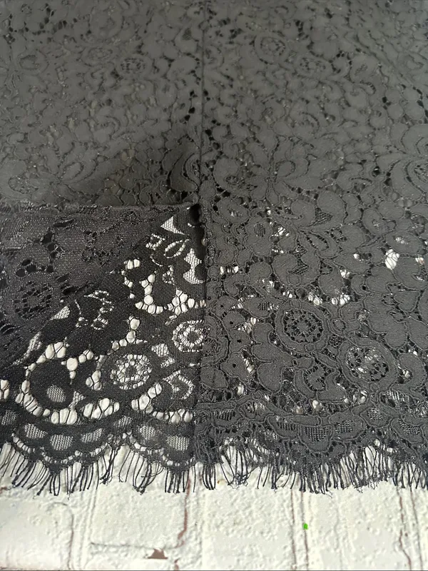 Bardot Black Lace Sheath Midi Dress size 6 Medium - Image 9