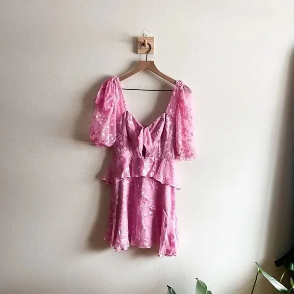 For Love & Lemons Cosmo Pink Mini Dress Size XS - Image 5