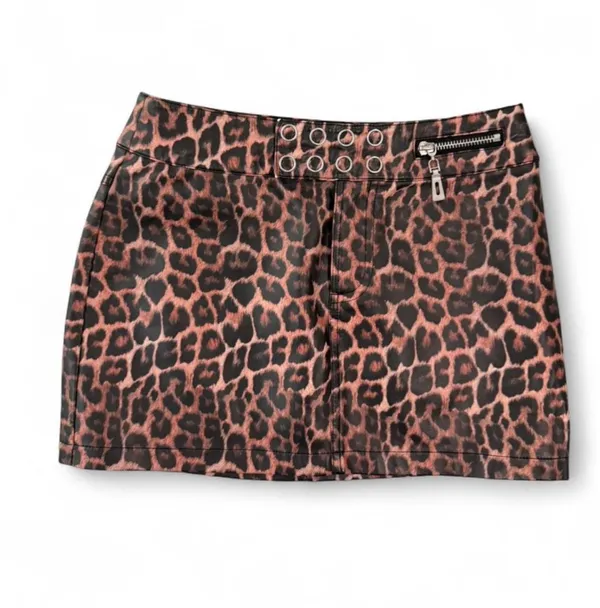 I.AM.GIA Reika Mini Skirt Cheetah Print XXS - Image 4