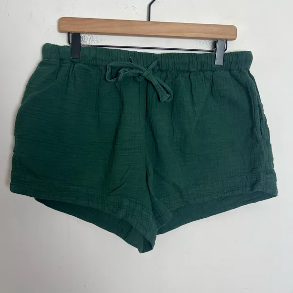 THE GREAT- The Gauze Bonfire Shorts Dark Forest Size S - Image 2