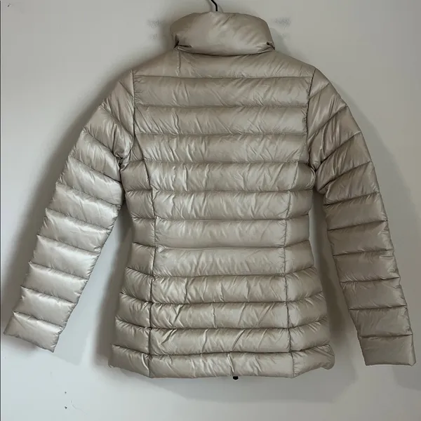 ROSSIGNOL Women's Down Puffer Ski Jacket Sz Small EUC‎ Tan - Image 5