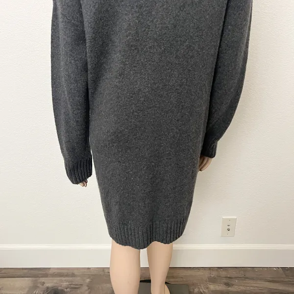 [BP.] Charcoal Gray Mock Neck Long Sleeve Sweater Dress NWT Size Large L - Image 8