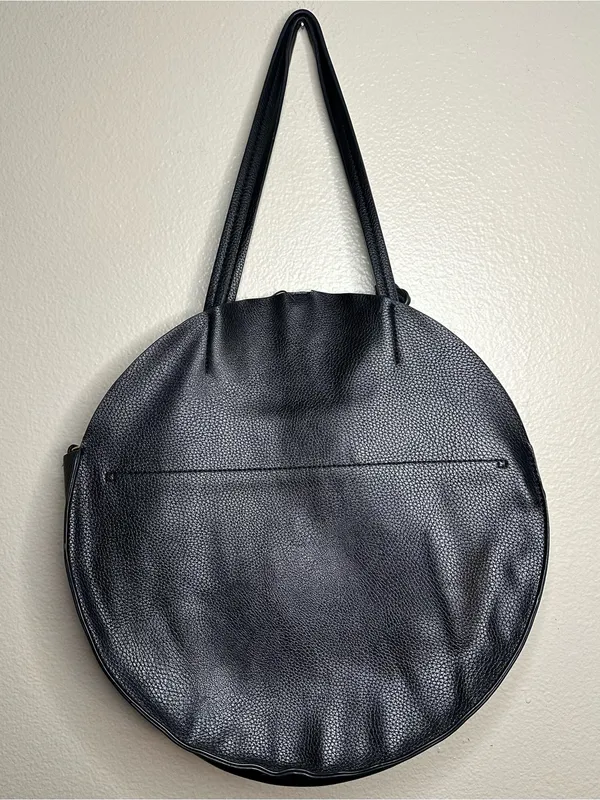 Anthropologie Remi/Reid Vegan Leather Allison Circle Bag in a Bag Stripe Handbag - Image 3
