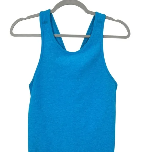 Beyond Yoga Blue Spacedye Criss Cross Back Active Dress with Shelf Bra‎ Size M - Image 3