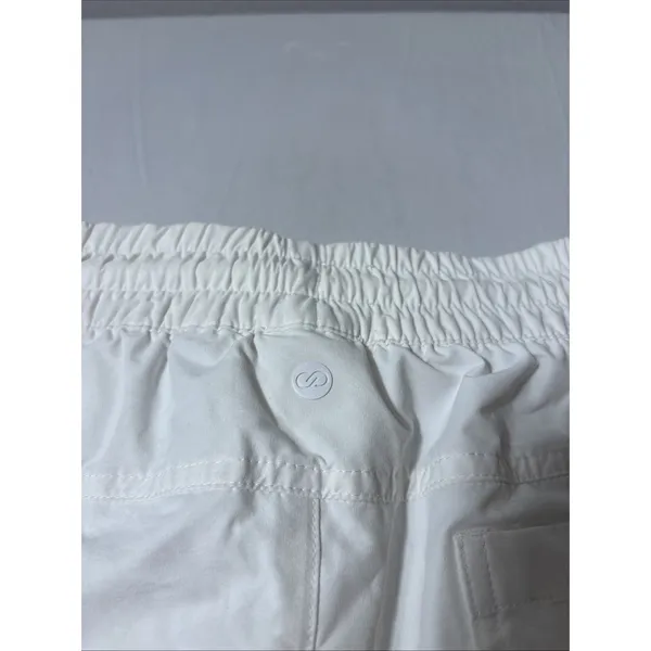 Calia White Pull On Active Drawstring Pocket Shorts Size Large Athleisure Gym - Image 6