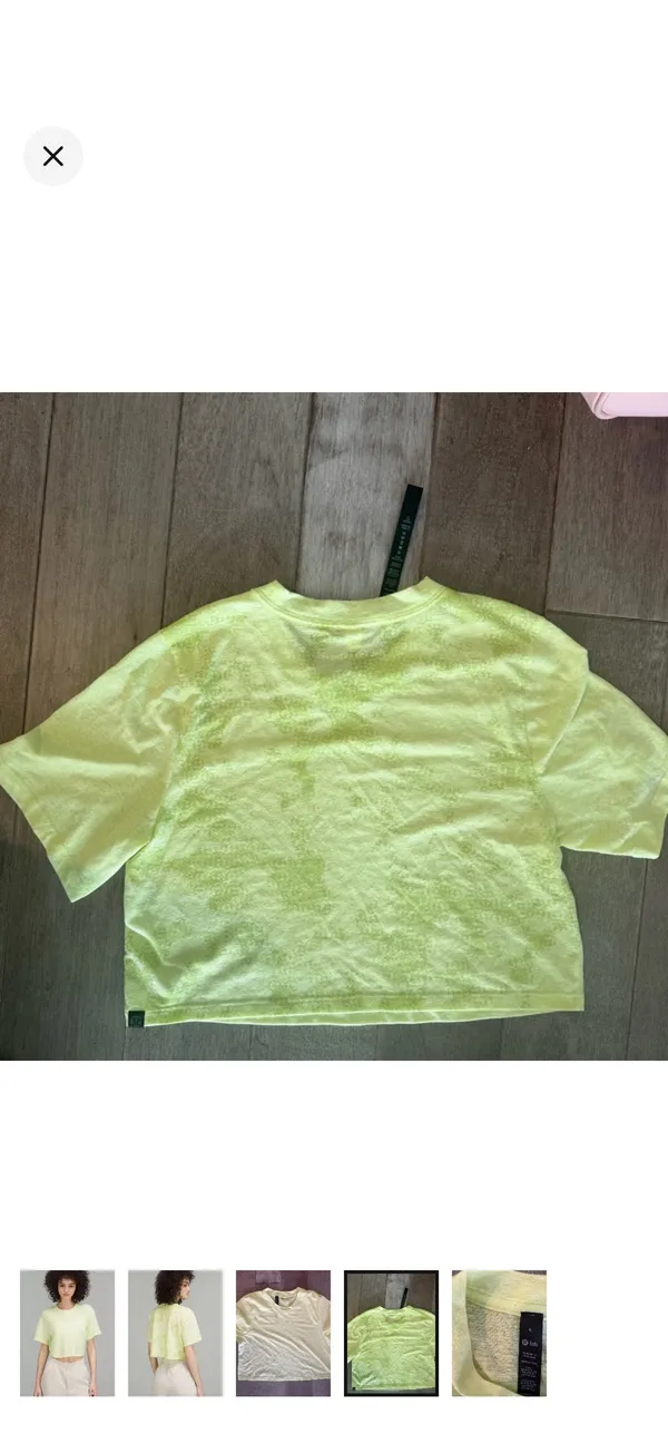 Lululemon Relaxed Cropped Crewneck T-shirt - Image 4