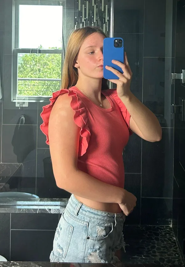 ZARA ruffle top - Image 2