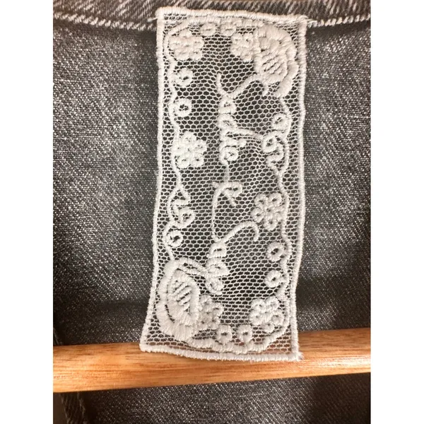 Sadie & Sage Denim Dress Womens Medium Gray Acid Wash Racerback Mini ADKR0123 - Image 4