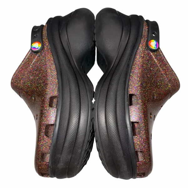 Crocs Classic Bae Translucent Glitter Platform Clogs Shoes Limited Edition 10 - Image 7