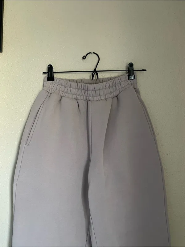 Comfrt Travel Essentials Sweatpants Size Small Bark Beige Zipper Back Pocket - Image 10