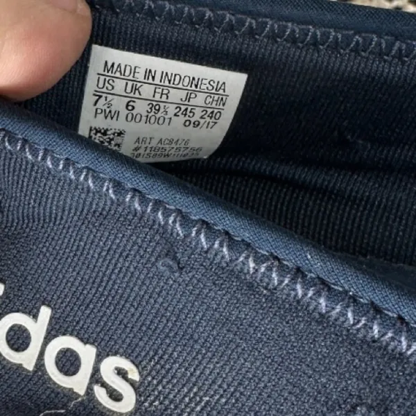Adidas Navy Slip-On‎ Athletic Shoes - Image 4