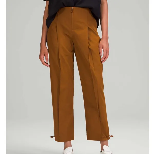 Lululemon Cotton Blend Twill Trouser *7/8 Length Copper Brown‎ Size 29 - Image 7