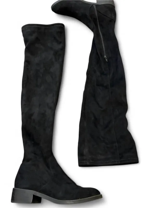 Aldo Black Over-the-Knee Heeled Boots - Image 2