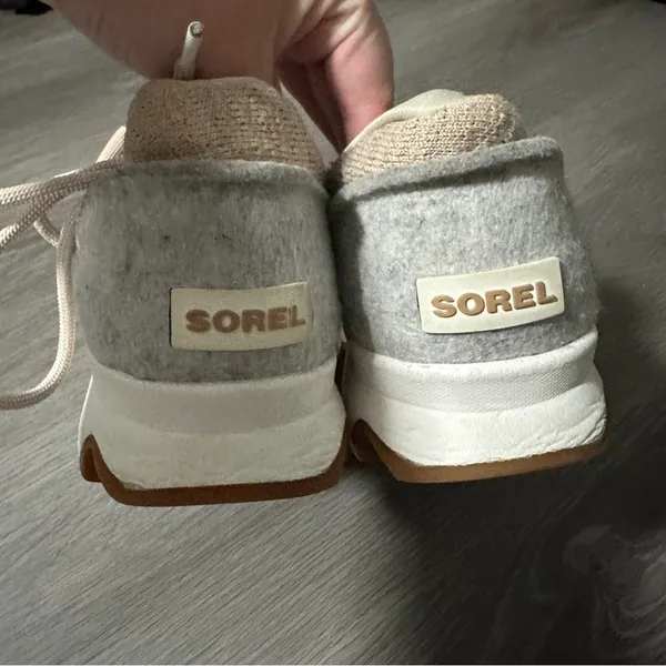 Sorel Kinetic‎ Lace Up Sneaker Tennis Shoes in Natural Tan/Blush Size 9 - Image 6