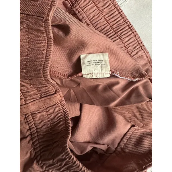 Madewell The Neale Straight-Leg Pant Drapeweave Dried Rose 6 EUC Wide Fit - Image 16