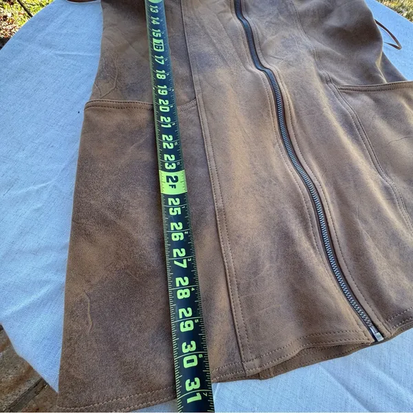 Free People Western Wind faux leather minidress Size Small - Image 10