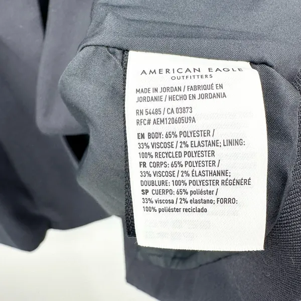 American Eagle Classic Blazer Navy‎ Blue Women's NWT Size Large - Image 4