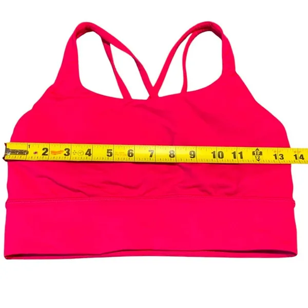 Lululemon Energy Bra Longline Women 8 Ripened Raspberry Strappy Medium Support - Image 4