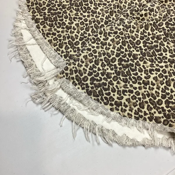 Free People Animal Print Distressed Denim Mini Skirt Size 29 NEW! Retail $78 - Image 7