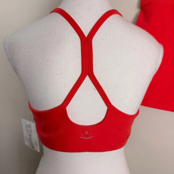 Beyond Yoga Spacedye Racerback Bra and High Waisted Biker Short Set Coral Large - Image 5