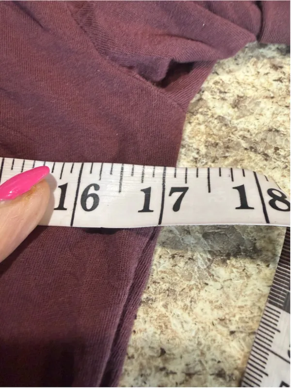 Women's J.Crew Long Sleeve Turtleneck Tee Burgundy Size M - Image 7