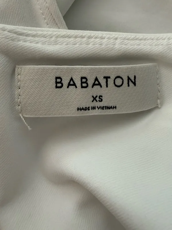 Aritzia Babaton Contour V-Neck Bodysuit White Size XS - Image 4