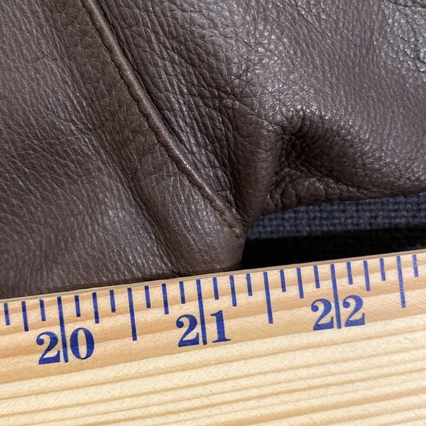 Jacqueline Ferrar VTG Sz Small Chocolate Brown Leather Trench Coat - Image 11