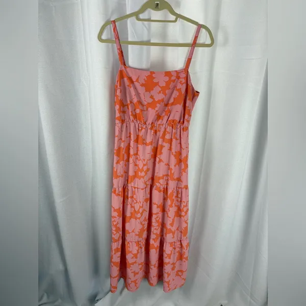 Sanctuary Social Standard Smocked Floral Back Maxi‎ Sun Dress Size Large EUC - Image 3